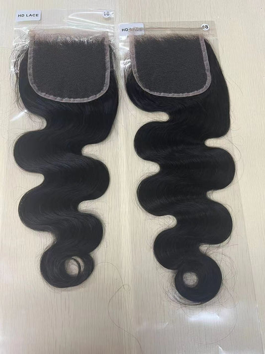 Raw BG Cambodian body wavy HD Closure